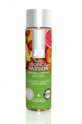 Ароматизированный любрикант на водной основе JO Flavored Tropical Passion , 4 oz (120мл.)